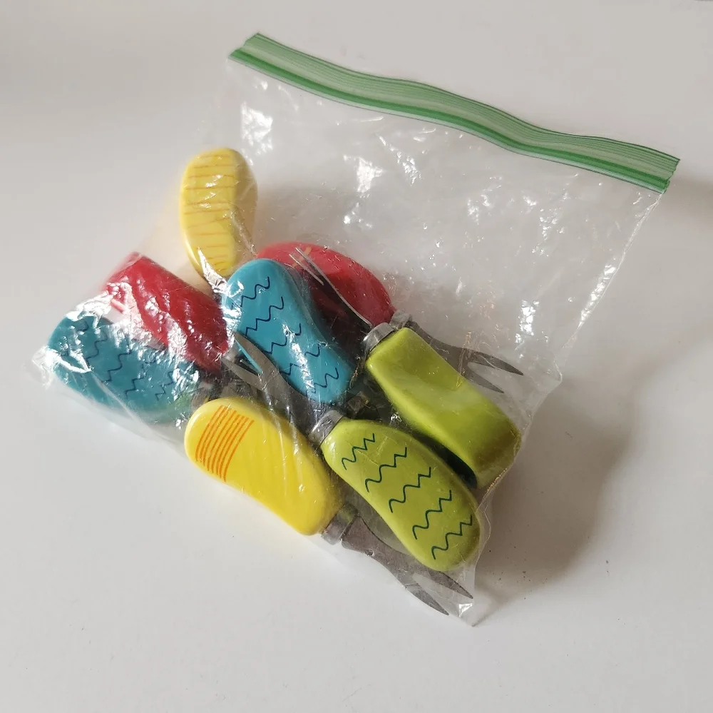 Corn Cob Prongs 4 Pairs (8) Total Colorful